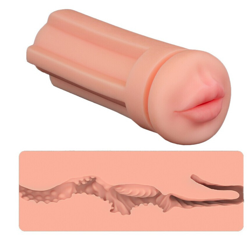 Lovetoy Pleasure Brew Cream Ale Mouth Male Masturbator 8 Inch Stealth Stroker