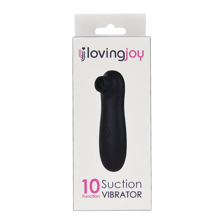 Loving Joy 10 Function Clitoral Suction Vibrator Black Clit Sucker For Women