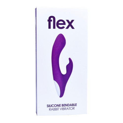 Loving Joy Flex Silicone Bendable Rabbit Vibrator USB Rechargeable Clit Massager