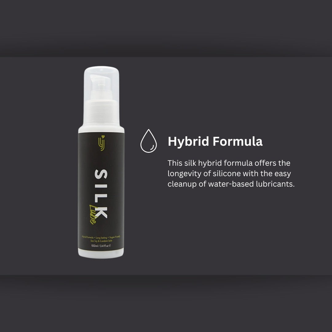 Loving Joy Silk Hybrid Water Silicone Lubricant Slick Sex Lube Vegan Condom Safe