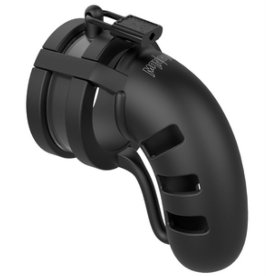 Man Cage Model 19 Male Chastity Cock Cage Vented Ballsplitter 4.5 Inch Bondage