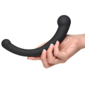 Master Series 10X Vibra Crescent Slim G-Spot Prostate Silicone Vibrator Dual Ended Dildo
