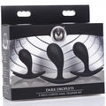 Master Series Dark Droplets 3 Piece Curved Anal Training Set Butt Plug Massager