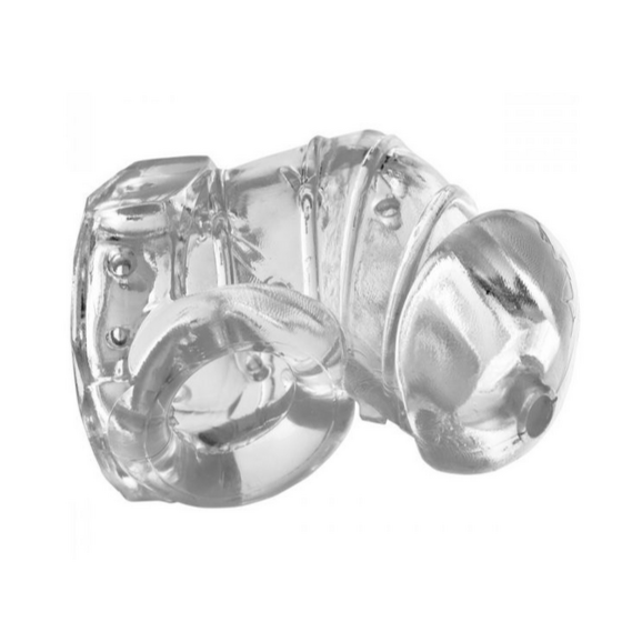 Master Series Detained 2.0 Rubber Male Chastity Cage With Nubs BDSM Fetish Sexy