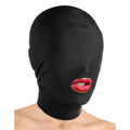 Master Series Disguise Open Mouth Hood Padded Blindfold Costume Fetish Mask BDSM