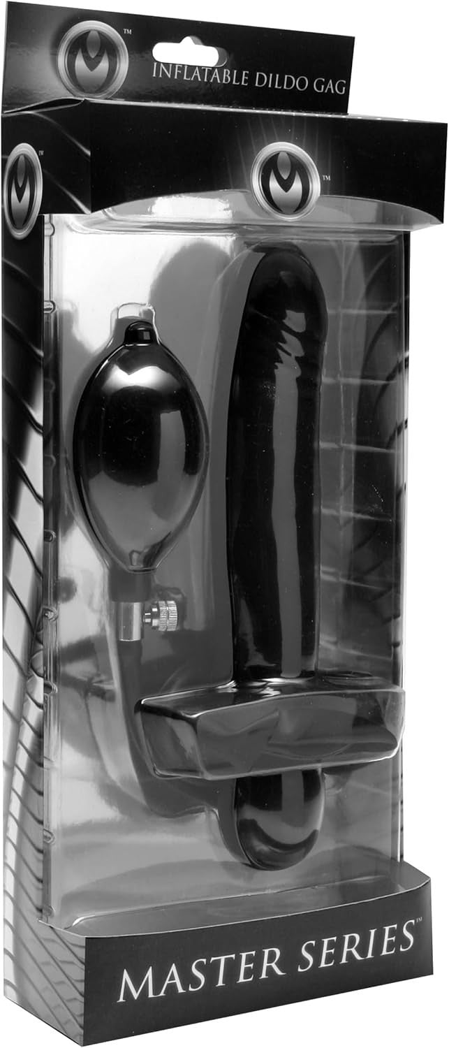 Master Series Incubus Inflatable Strap-On Mouth Gag Dildo Harness Bondage Fetish