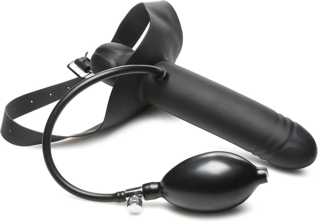 Master Series Incubus Inflatable Strap-On Mouth Gag Dildo Harness Bondage Fetish