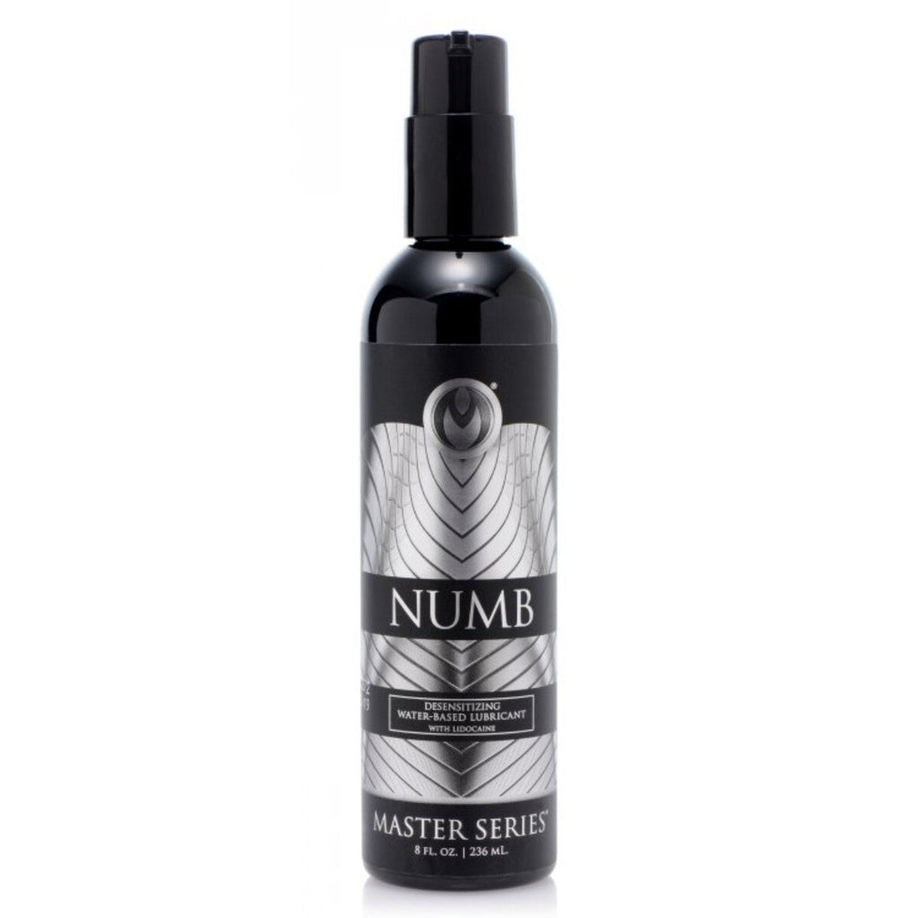 Master Series Numb Desensitizing Numbing Water Based Anal Sex Lubricant 8 fl.oz