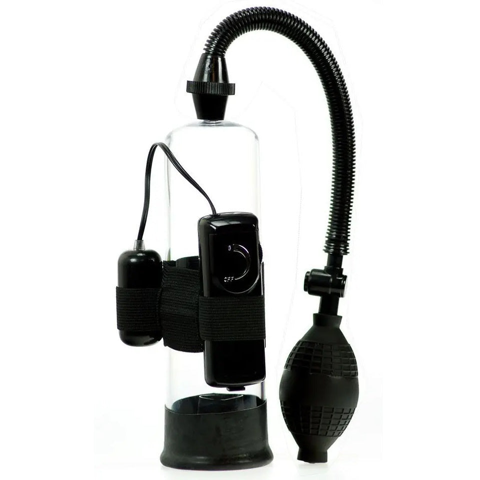 Ultimate 7.5 Inch Vibrating Suction Penis Enlargement Pump Length Girth Enhancer