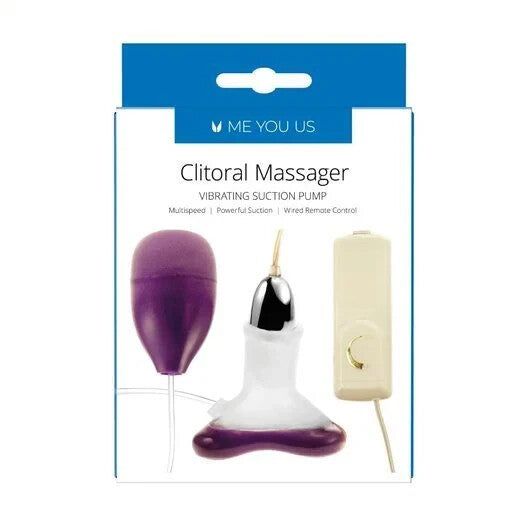 Me You Us Clitoral Masseuse Vibrating Clit Sucker Pump Massager Bullet Vibrator