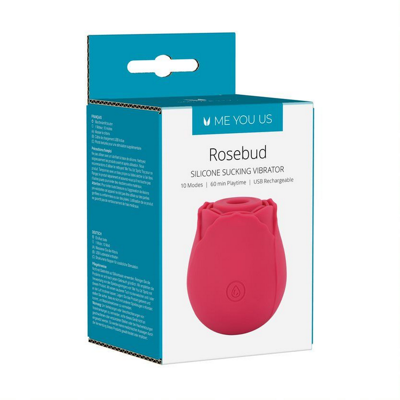 Me You Us Rosebud Silicone Clit Sucker Vibrator Discreet Massager Pink Rose Vibe