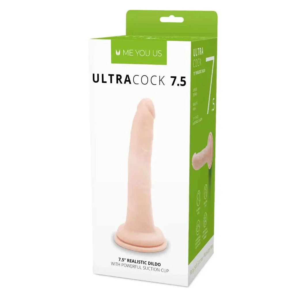 Me You Us Ultra Cock 7.5 Inch Realistic Suction Cup Veiny Penis Dildo