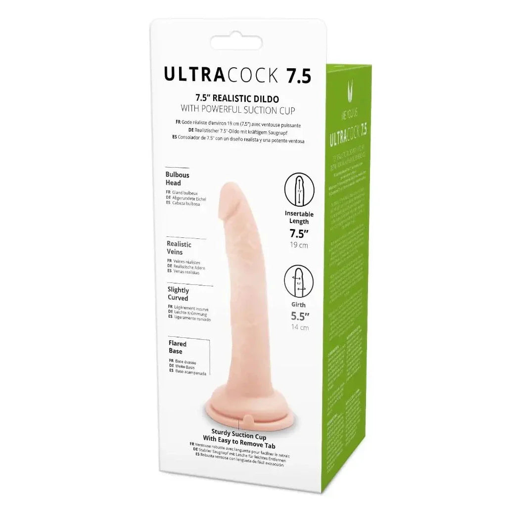 Me You Us Ultra Cock 7.5 Inch Realistic Suction Cup Veiny Penis Dildo
