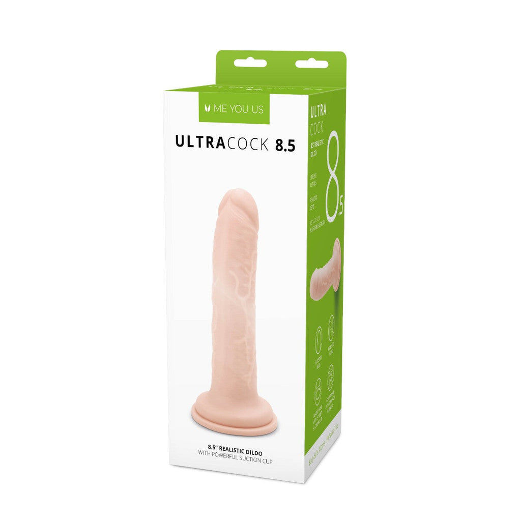 Me You Us Ultra Cock 8.5 Inch Realistic Suction Cup Lifelike Veiny Flesh Dildo