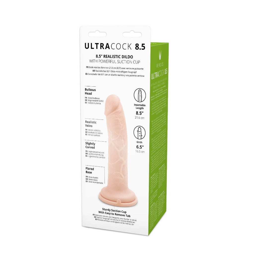 Me You Us Ultra Cock 8.5 Inch Realistic Suction Cup Lifelike Veiny Flesh Dildo