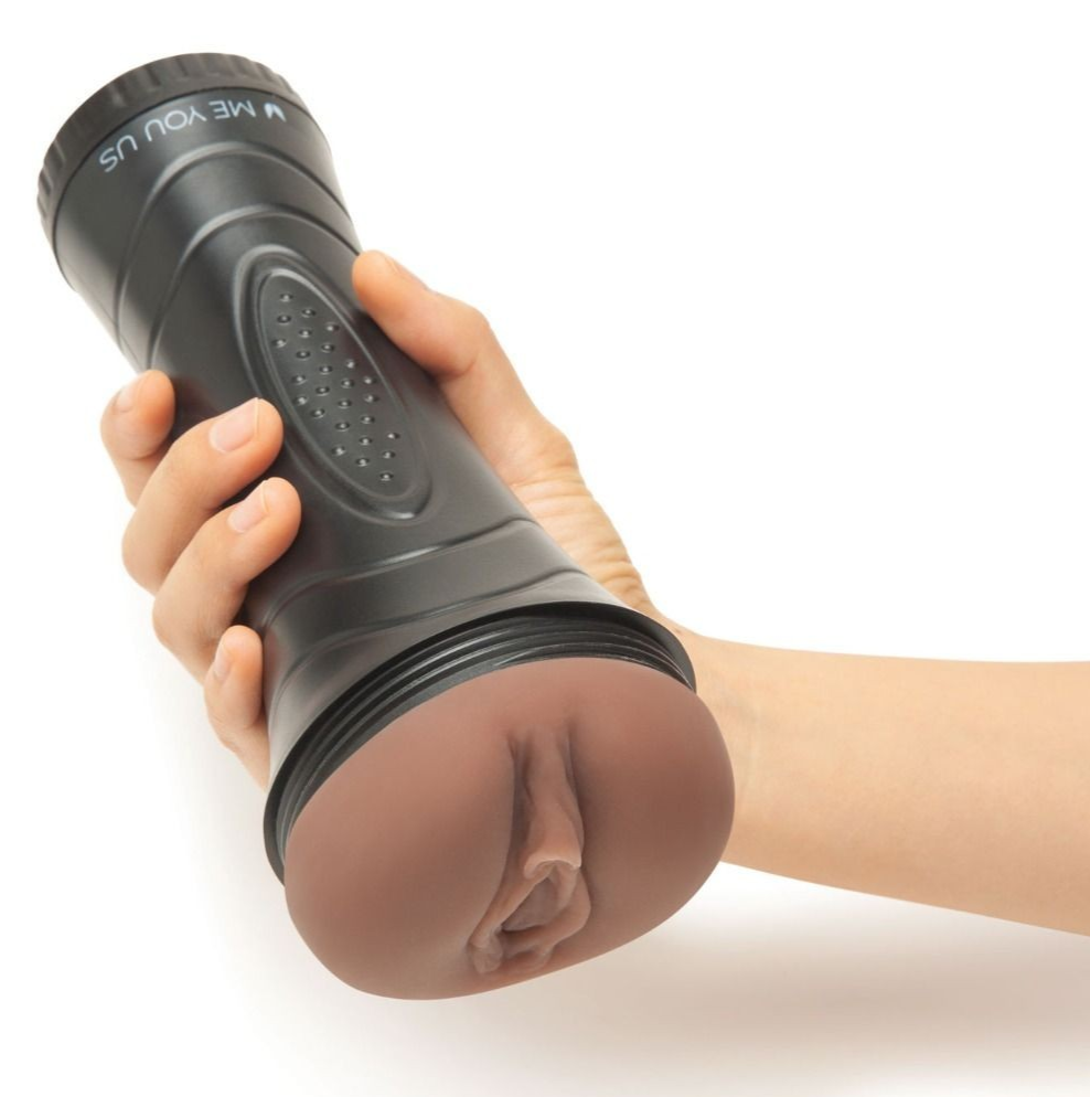 Me You Us Vagina Ultra Stroker Caramel Realistic Textured Pussy Male Masturbator