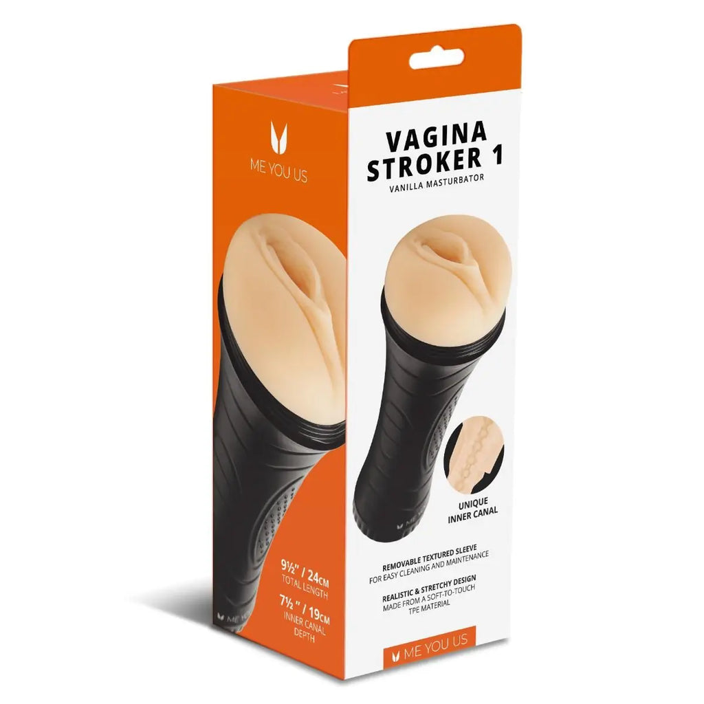 Me You Us Vagina Ultra Stroker Realistic Textured Pussy Male Masturbator TPE