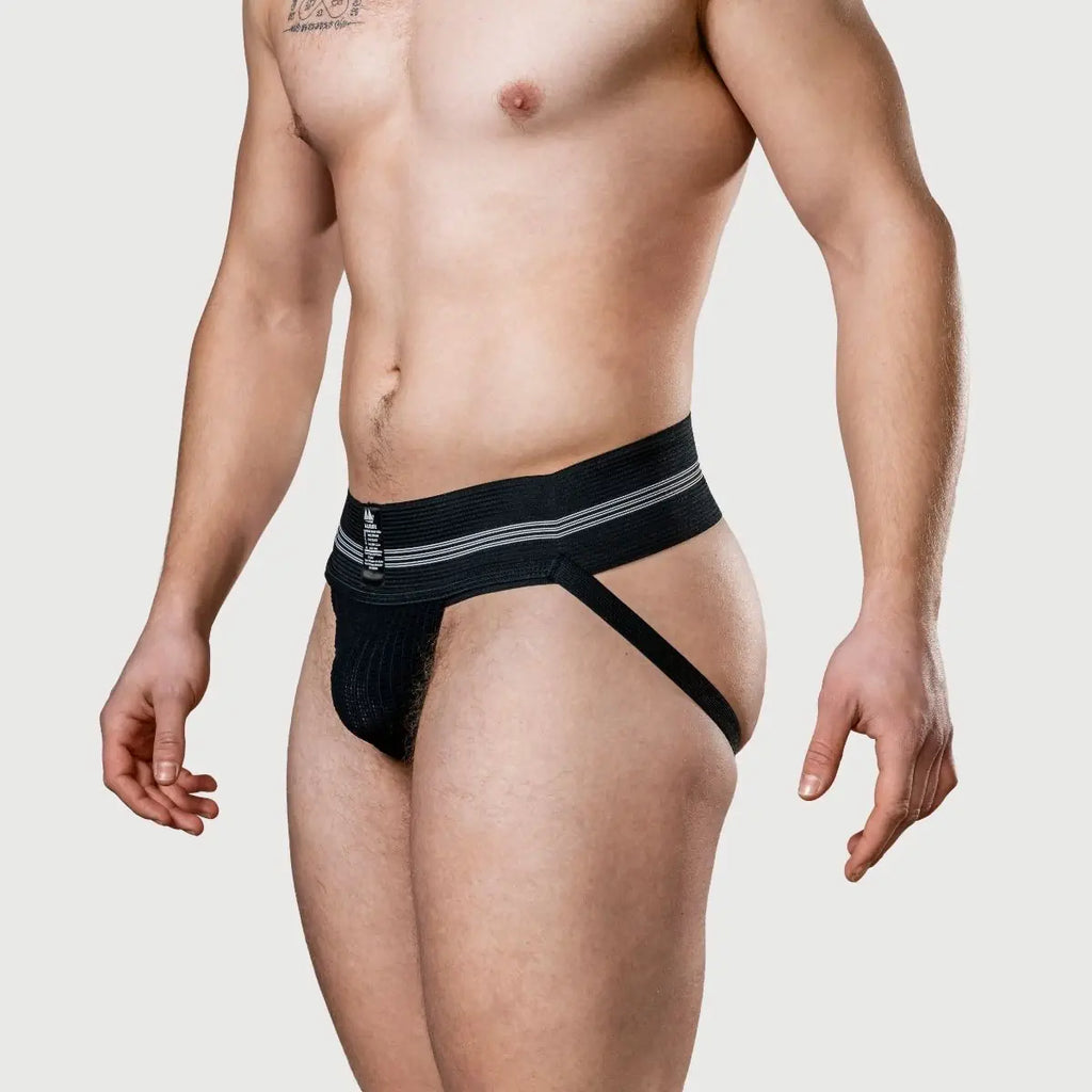 Meyer Marketing Original Edition Mens Jockstrap 3 Inch Black Small - XX Large