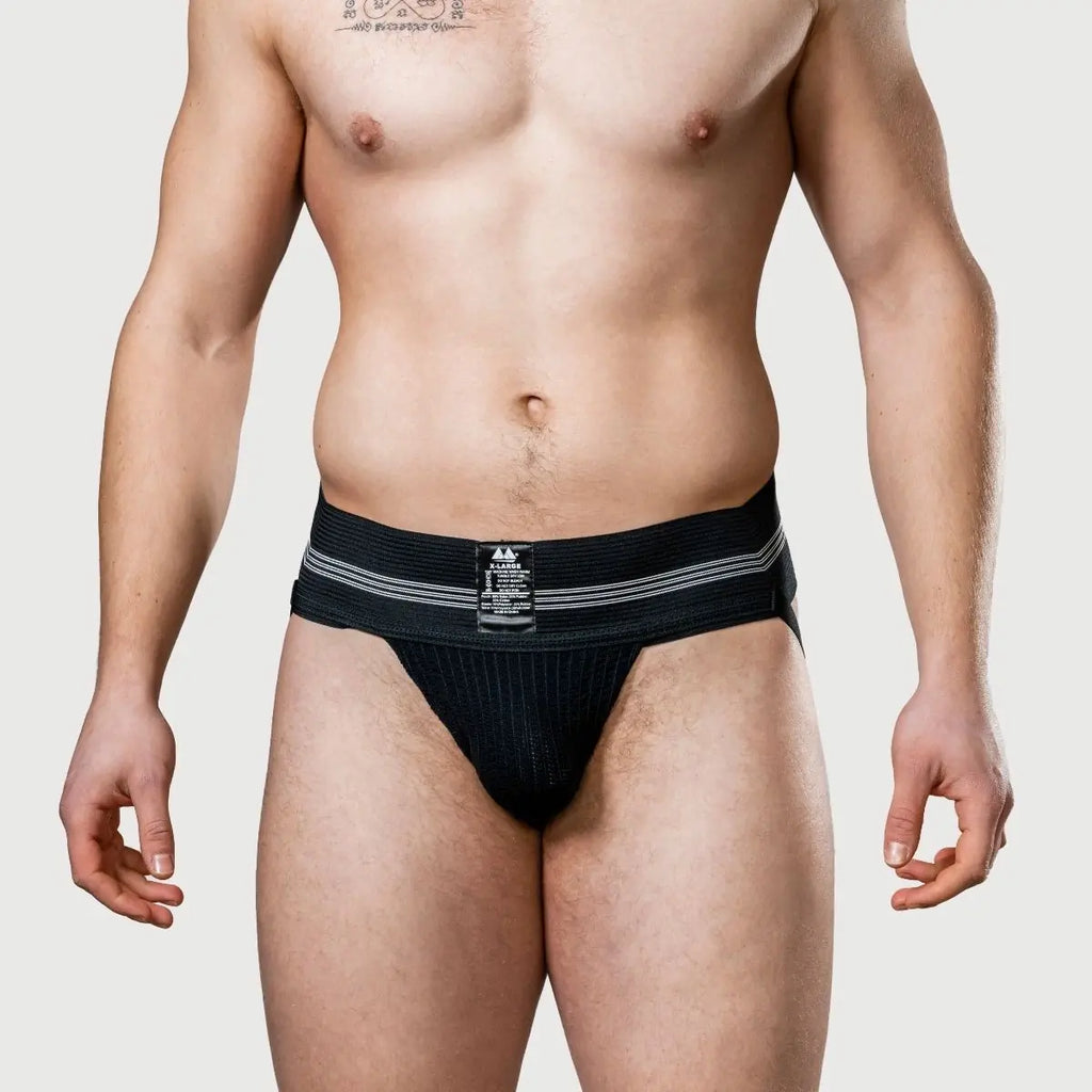 Meyer Marketing Original Edition Mens Jockstrap 3 Inch Black Small - XX Large