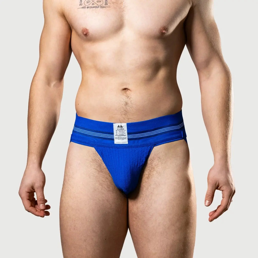 Meyer Marketing Original Edition Mens Jockstrap 3 Inch Royal Blue Small - XX Large