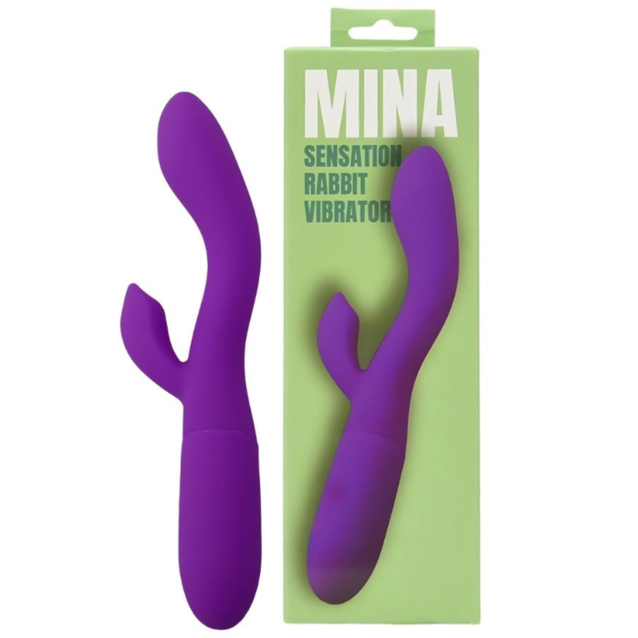 Mina Sensation Rabbit Vibrator 10 Settings Waterproof Silicone USB Rechargeable
