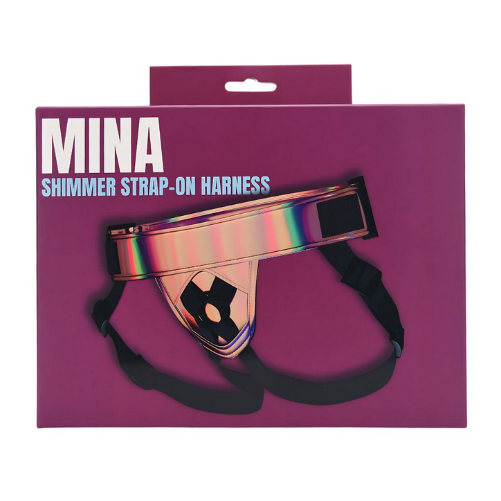 Mina Shimmer Strap-On Dildo Harness Pegging Adjustable Fetish Restraint BDSM