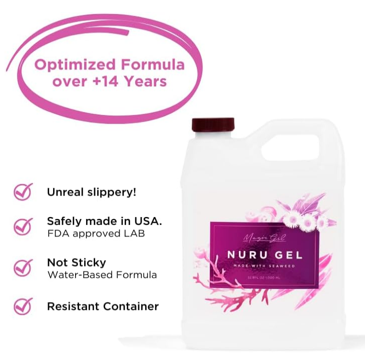 Mr Nori`s Magic Gel Authentic Nuru Massage Gel 1 Litre Water Based Concentrate