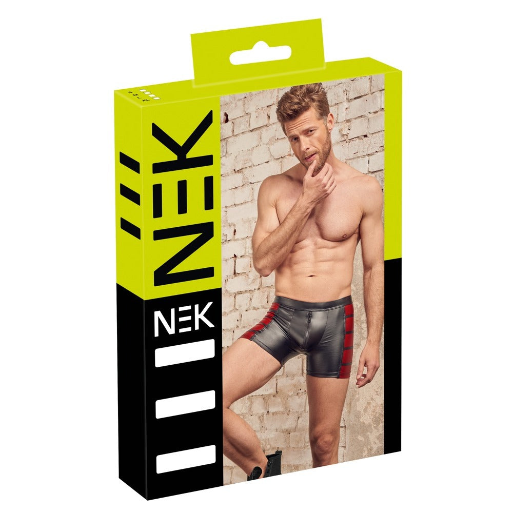 NEK Matte Look Pants In Black & Red Boxer Briefs Small - XX Large