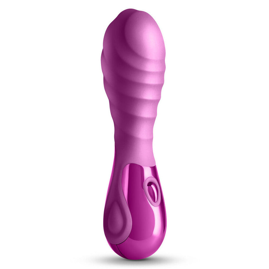 NS Novelties Seduction Chloe Rippled Silicone Clitoral Multispeed Vibrator