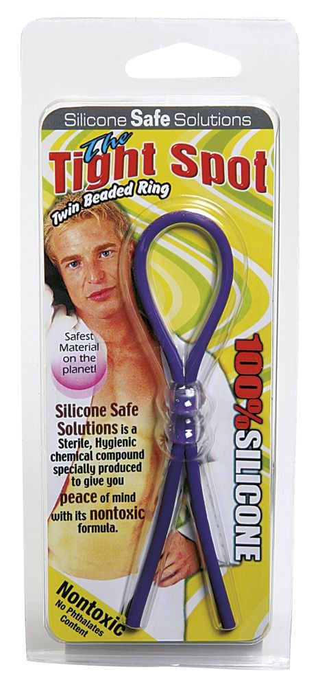 Nanma The Tight Spot 100% Silicone Cock Ring Purple Adjustable Beads Better Sex