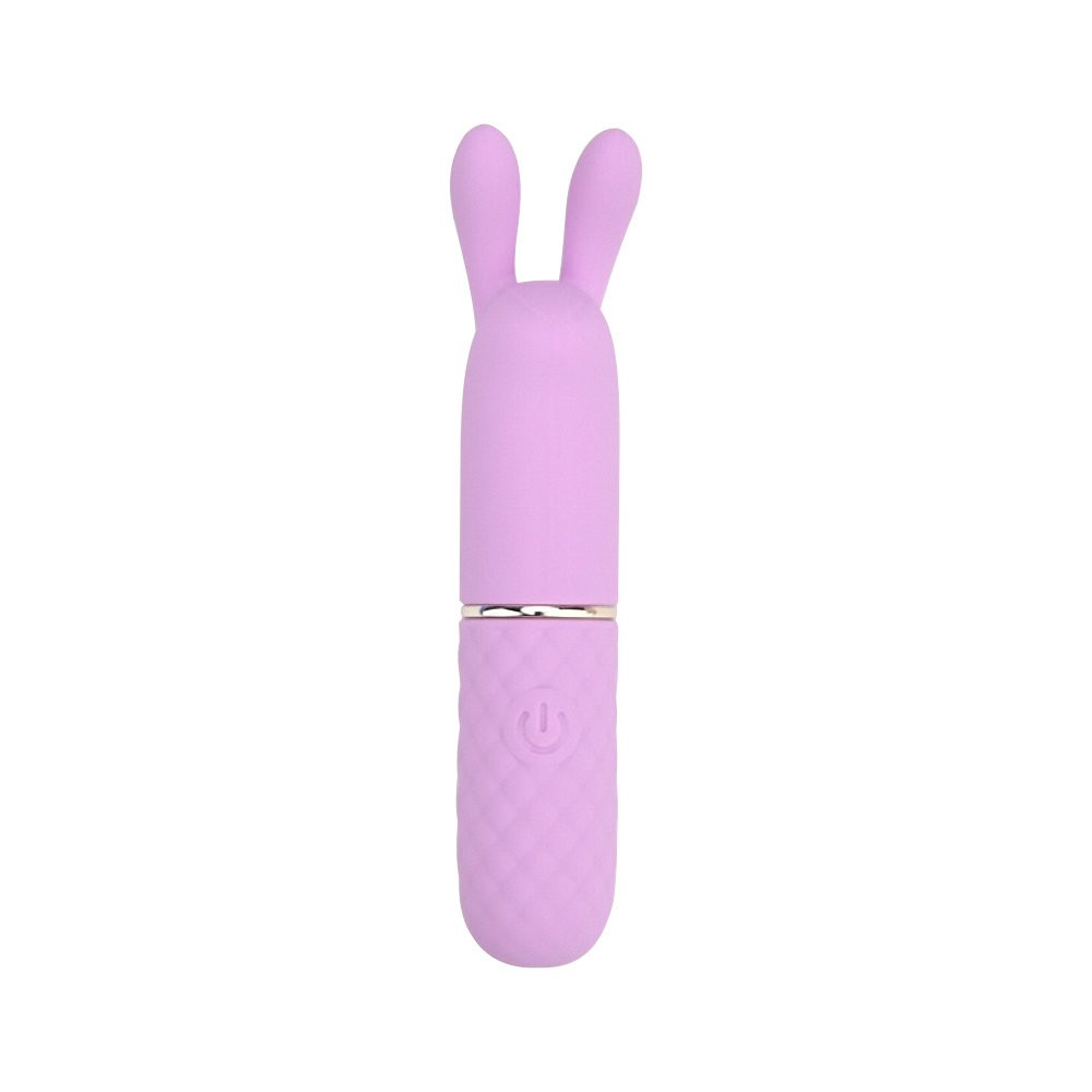 Nauti Petites Bunny Ears Bullet Clit Vibrator 10 Function USB Silicone Discreet