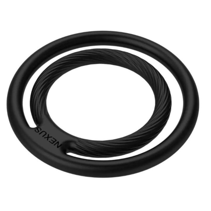 Nexus Enduro Double Stretchy Silicone Cock Ring Penis Testicle Bondage Black