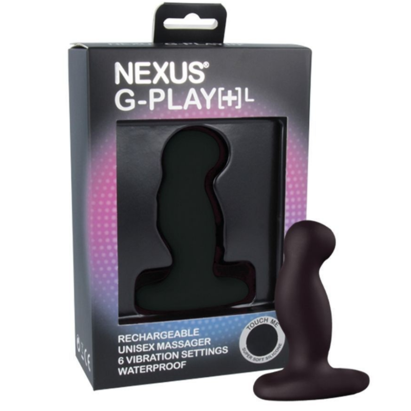 Nexus G-Play Plus L Vibrating Anal Butt Plug Prostate Perineum Massager Silicone Black