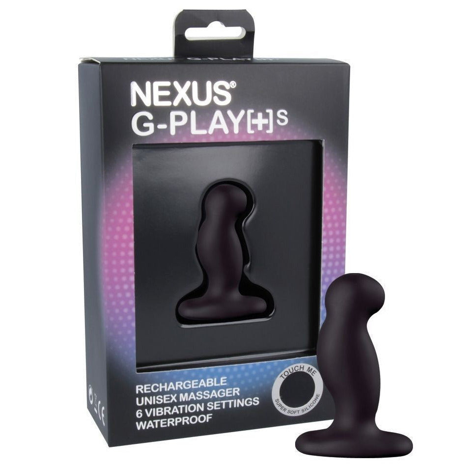 Nexus G-Play Plus S Vibrating Anal Butt Plug Prostate Perineum Massager Silicone Black