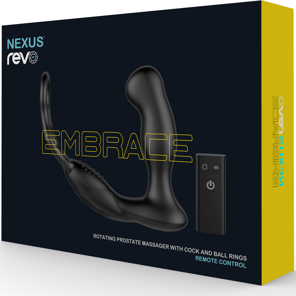 Nexus Revo Embrace Cock Ball Ring Rotating Vibrating Butt Anal Plug Remote USB