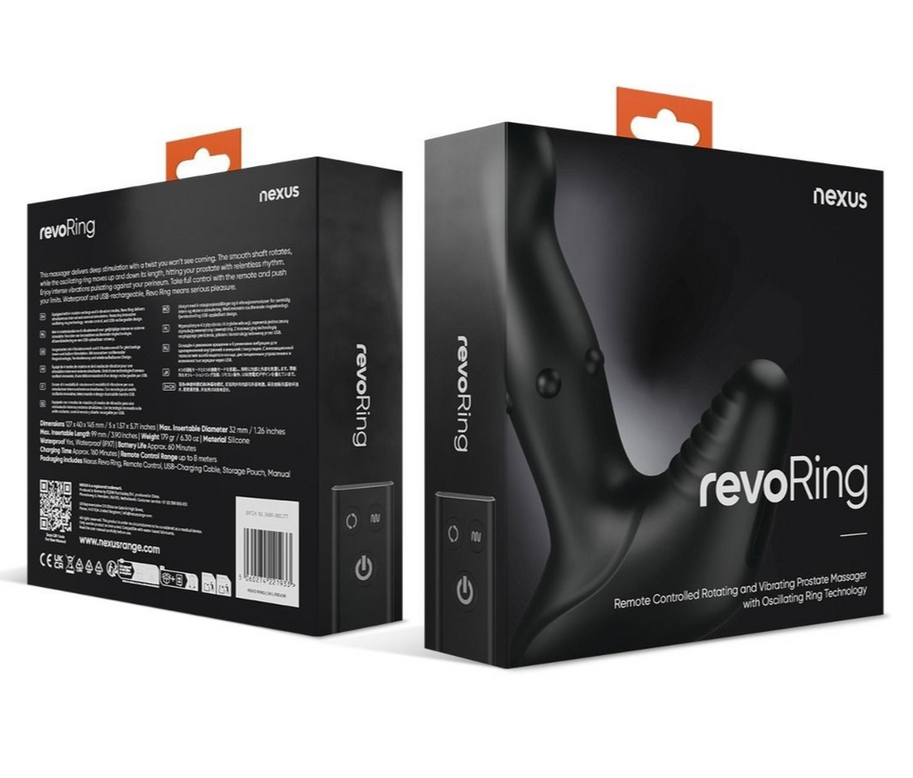 Nexus Revo Ring Rotating Vibrator Anal Butt Plug Prostate Silicone Massager