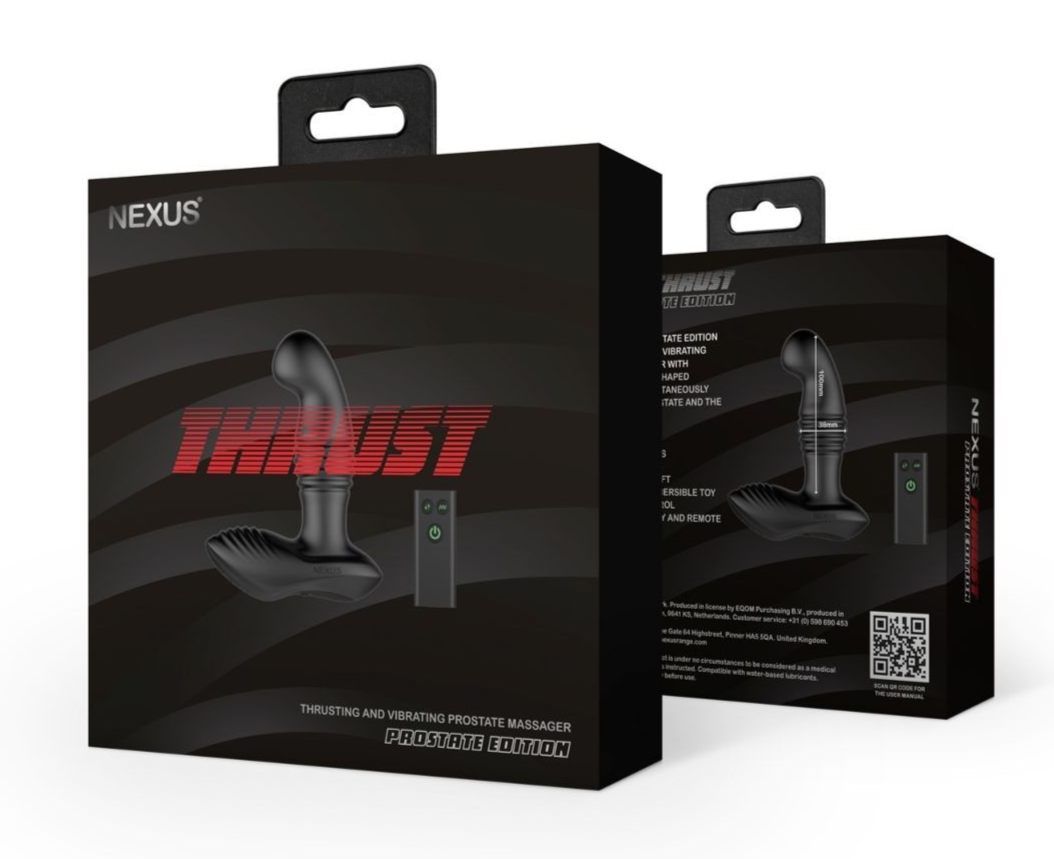 Nexus Thrust Remote Vibrator Anal Butt Plug Prostate Edition Silicone Massager