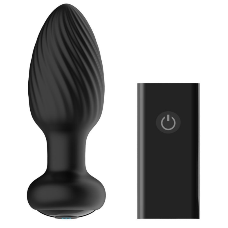 Nexus Tornado Rotating Remote Vibrator Anal Butt Plug Medium Prostate Massager Silicone