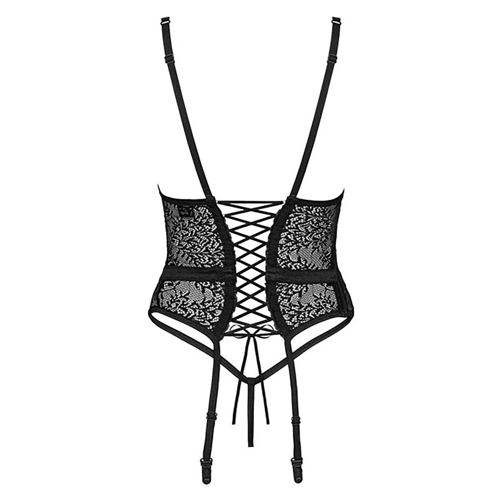 Obsessive Corset Yaskana Lingerie Basque Set Extra Small - Large