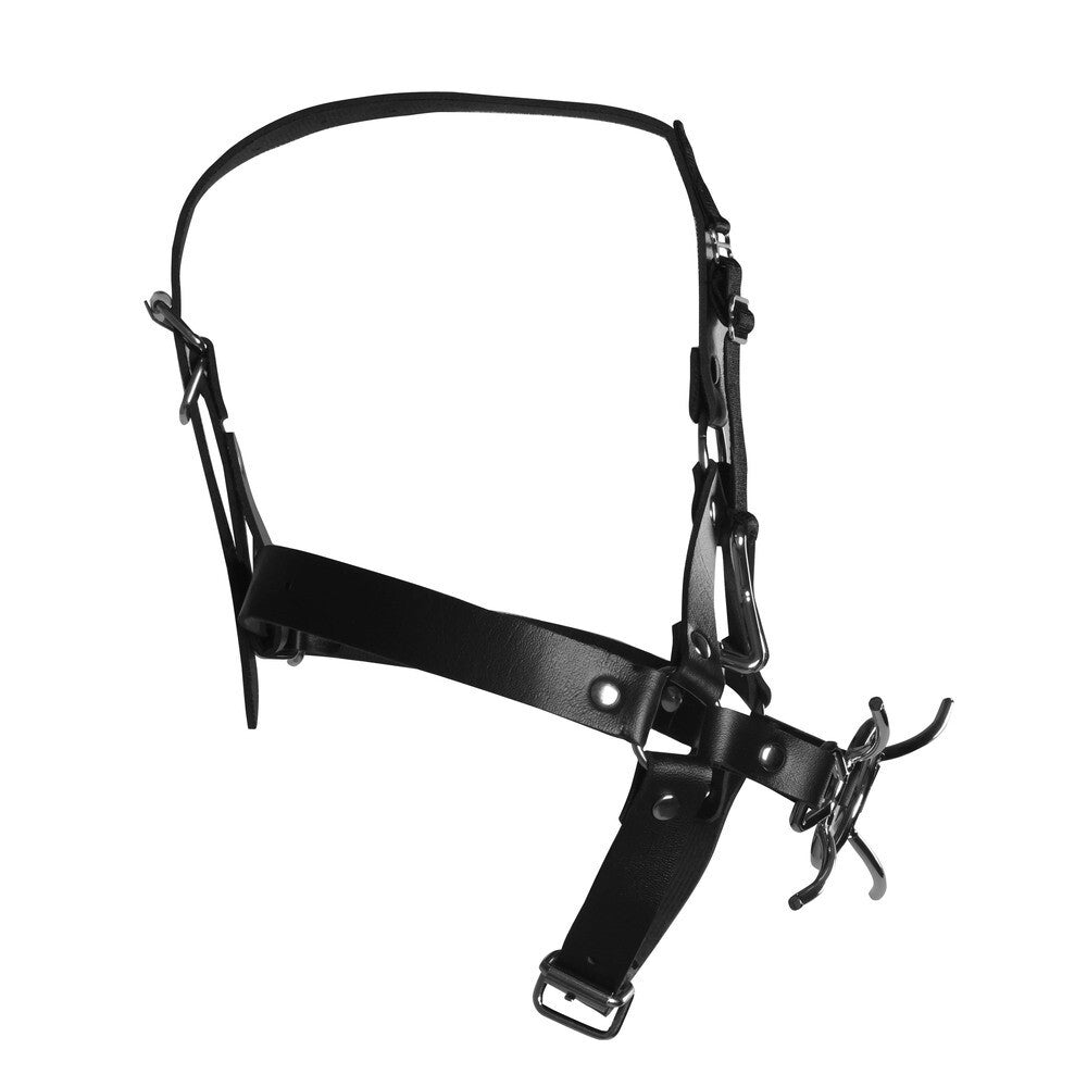 Ouch Xtreme Head Adjustable Harness With Spider Gag And Nose Hooks BDSM Bondage