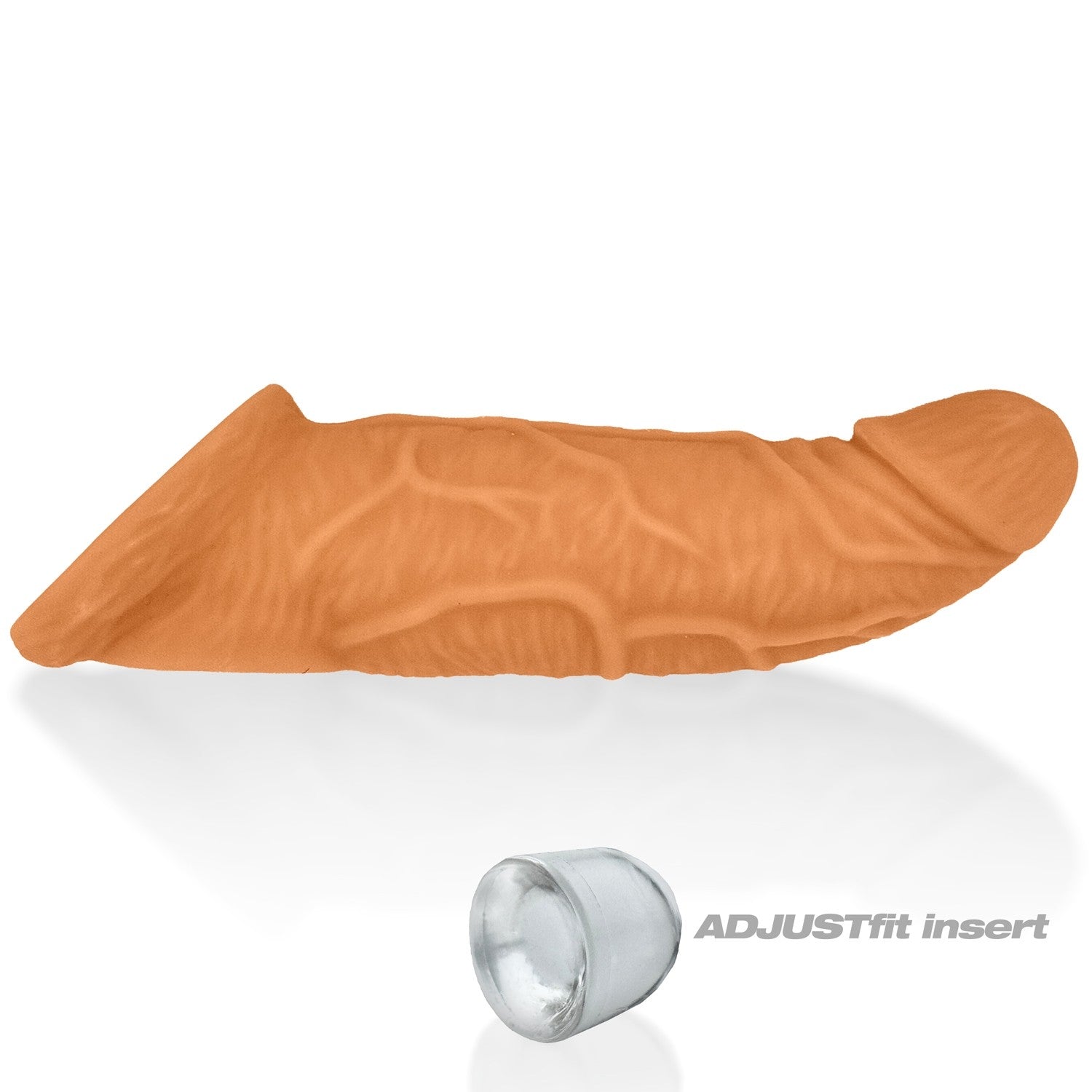 Oxballs Coach Adjustfit 8 Inch Cocksheath Skinz Peachy Penis Extender Sleeve