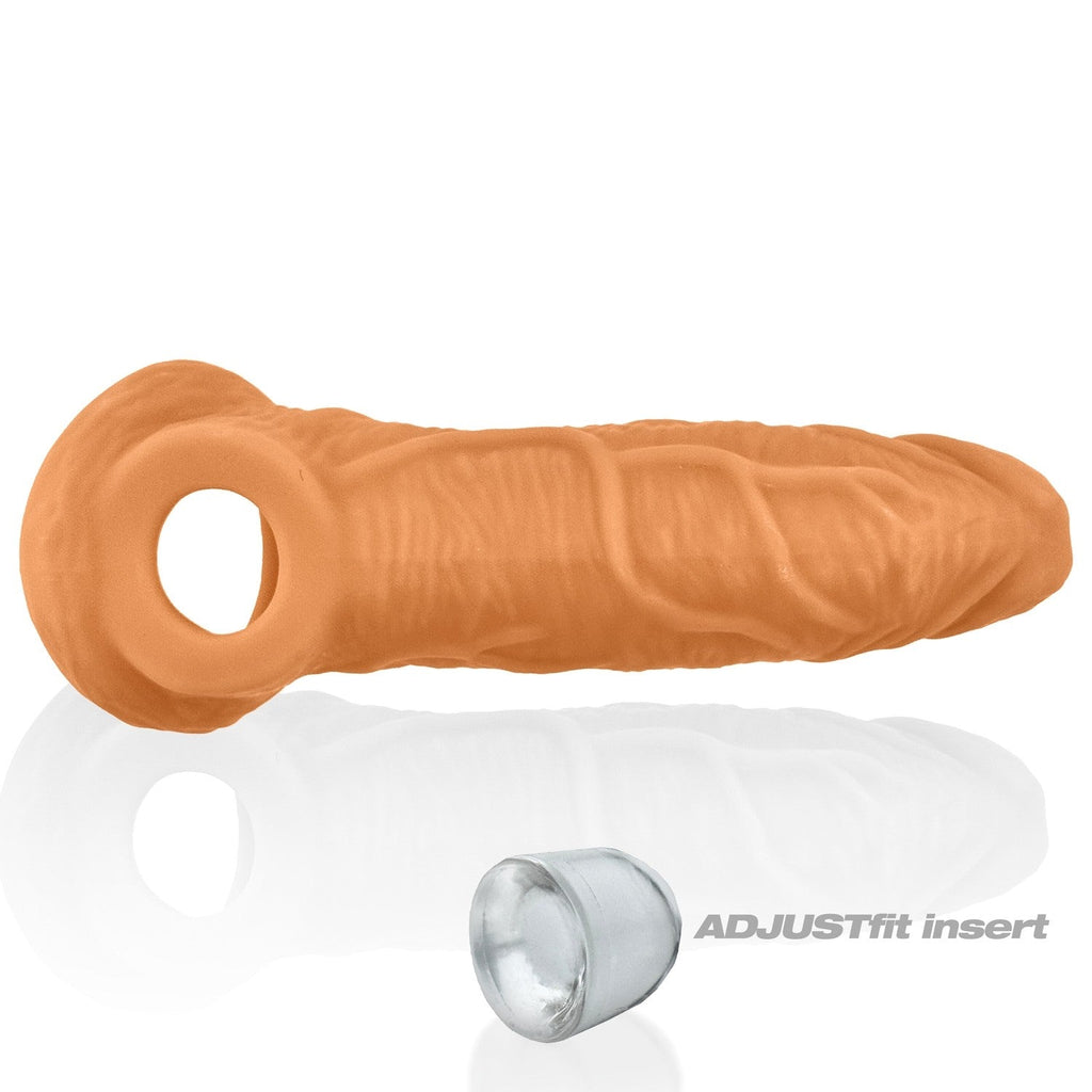 Oxballs Coach Adjustfit 8 Inch Cocksheath Skinz Peachy Penis Extender Sleeve