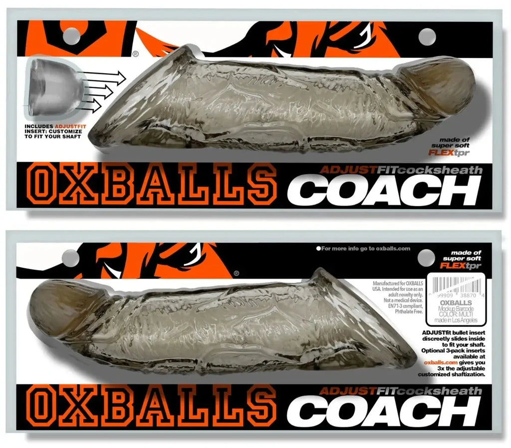 Oxballs Coach Adjustfit 8 Inch Cocksheath Storm Penis Extender Sleeve