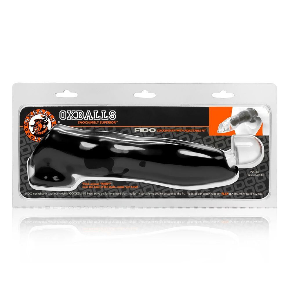 Oxballs Fido Cocksheath Penis Extender Hollow Sleeve Cock Extension Strap-On