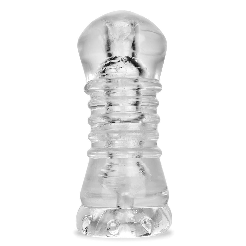 Oxballs Jerk FlexTPR Squishy Ribbed Male Suction Masturbator Massager Stroker