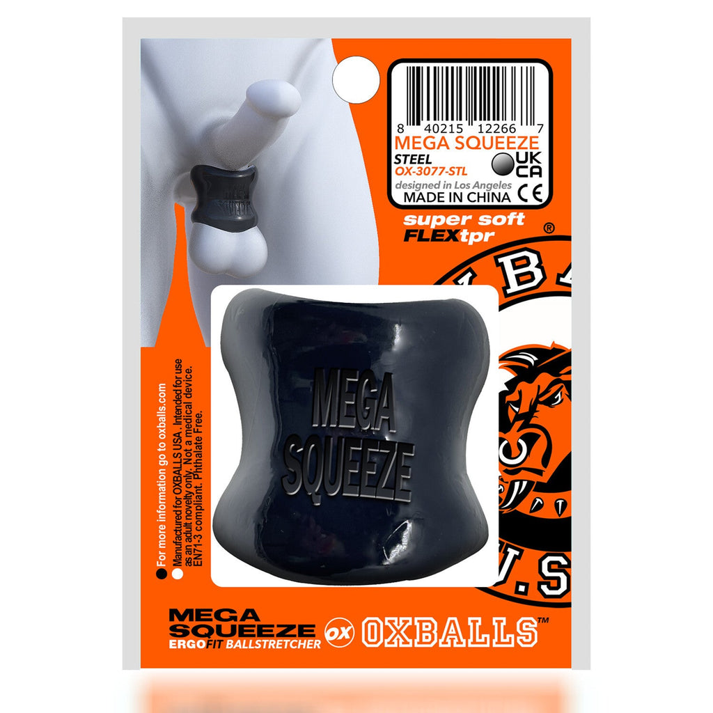 Oxballs Mega Squeeze Ergofit Ballstretcher Cock Ring Testicle Stretcher Bondage