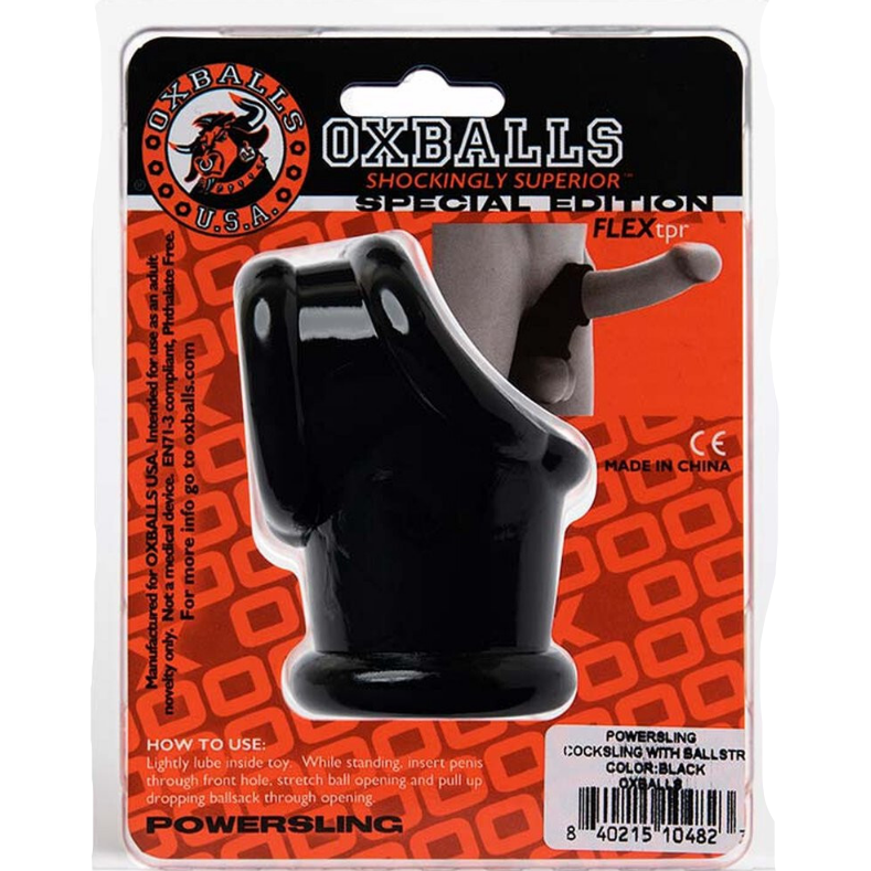 Oxballs Powersling Special Edition Cocksling Penis Cock Ring Ballstretcher Black