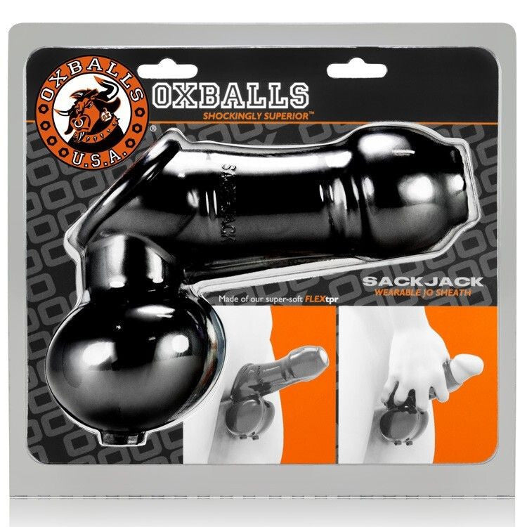 Oxballs Sackjack Wearable Jackoff Sheath Penis Cock Sleeve Fetish BDSM Ballsling