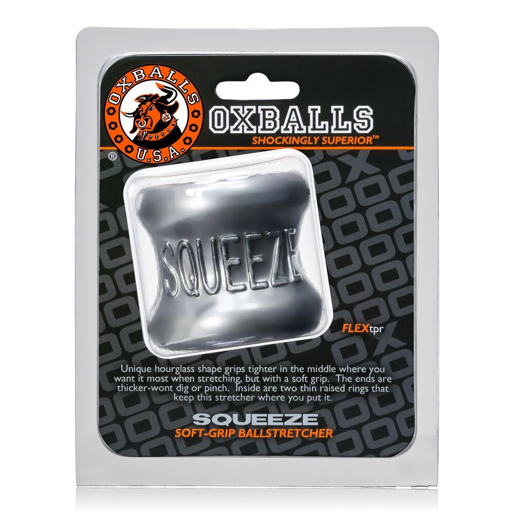 Oxballs Squeeze Soft Grip Ballstretcher Cock Ring Testicle Stretcher