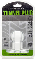 Perfect Fit Tunnel Hollow Anal Butt Plug Dilator Clear Silicone Bondage Fetish